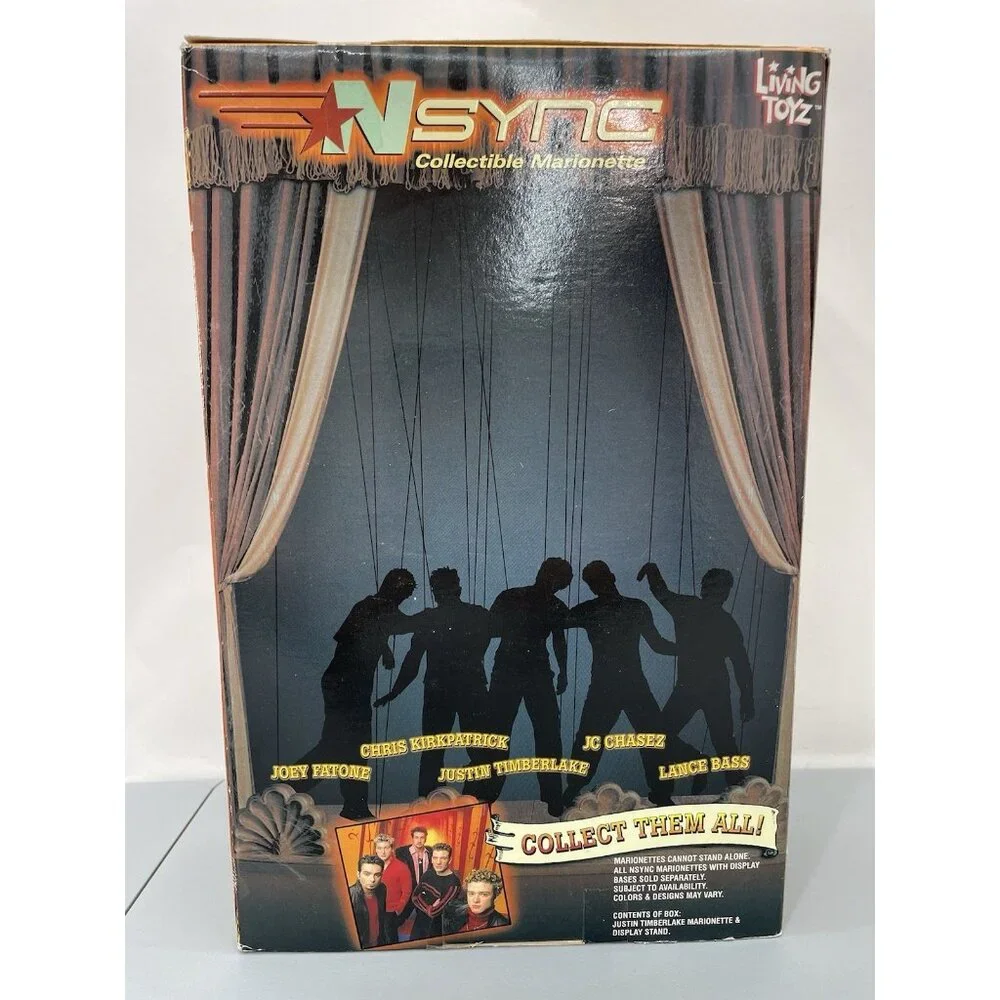 NSync Chris Kirkpatrick Collectible Marionette Doll Living Toyz 2000 Open Box